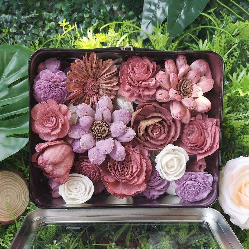 现货|50朵混合套装65通草花家花居装软装饰干花可插艺铁丝