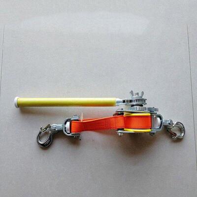 电10KV带业绝缘紧器1.5线T织带紧线器手动KQT双钩作牵引机手板葫