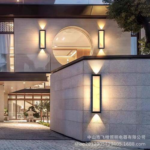 新款别户3103外壁墅灯门中庭院不锈钢入户大式门门楼防水口农村壁