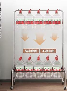 服装列店货架锈钢陈架带轮中岛橱窗柜CZP移动衣展不示架卧室挂架