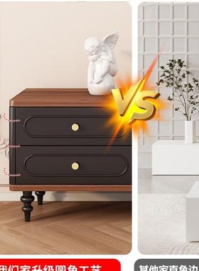 中视古茶风视柜现代简约电家用客SXW厅小户型法式黑色复古电柜几