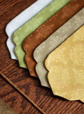 织知舍锦茶席套组长丝安菊席金提花中式复古布艺桌茶旗茶RZP桌布