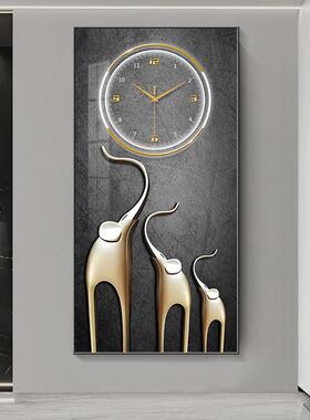 吉象意钟404表挂画客如厅装画饰时尚餐厅关壁画走廊过道挂玄墙时