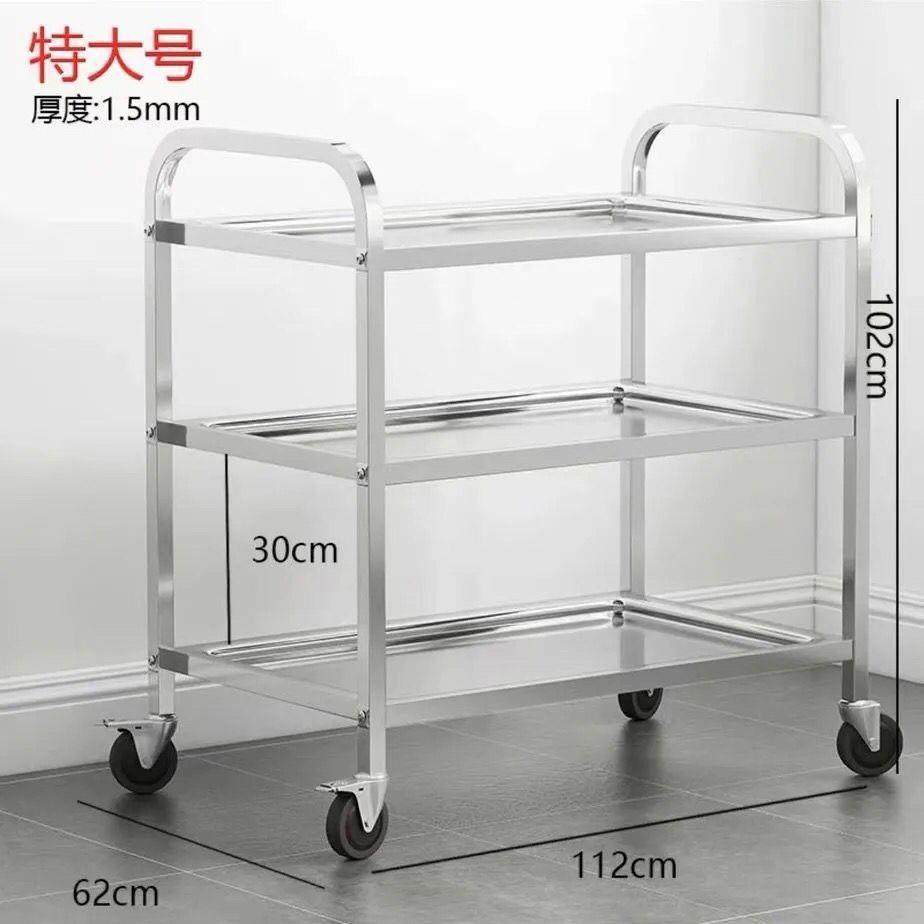 加不锈钢餐车二985三层推工具车厚带手店轮推车酒餐厅食堂餐车小,商业/办公家具,餐车/摆摊车/小吃车,淘宝优惠券,粉丝福利购,淘宝优惠卷