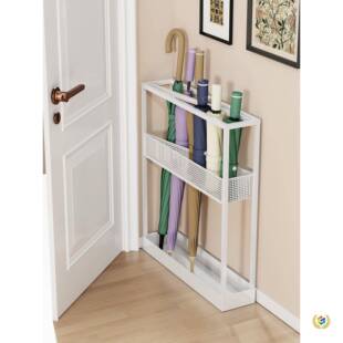 ?入户门极窄夹缝架家用雨伞架沥雨架QIT伞收纳铁艺水角落伞架置物