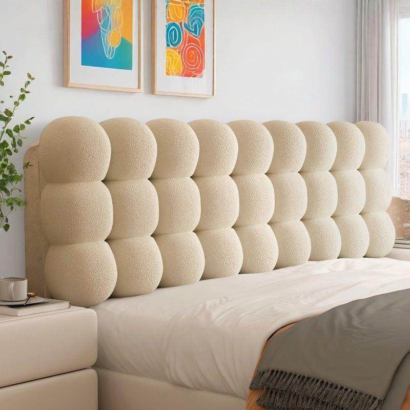 奶尚油风小雪床头靠垫榻榻米软床上靠背时床头靠垫泰迪球绒AL1007,居家布艺,抱枕被,淘宝优惠券,粉丝福利购,淘宝优惠卷