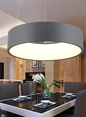 单圈后现代简约LD圆36367客形餐厅吊灯大气厅灯卧饭厅室书E房时尚