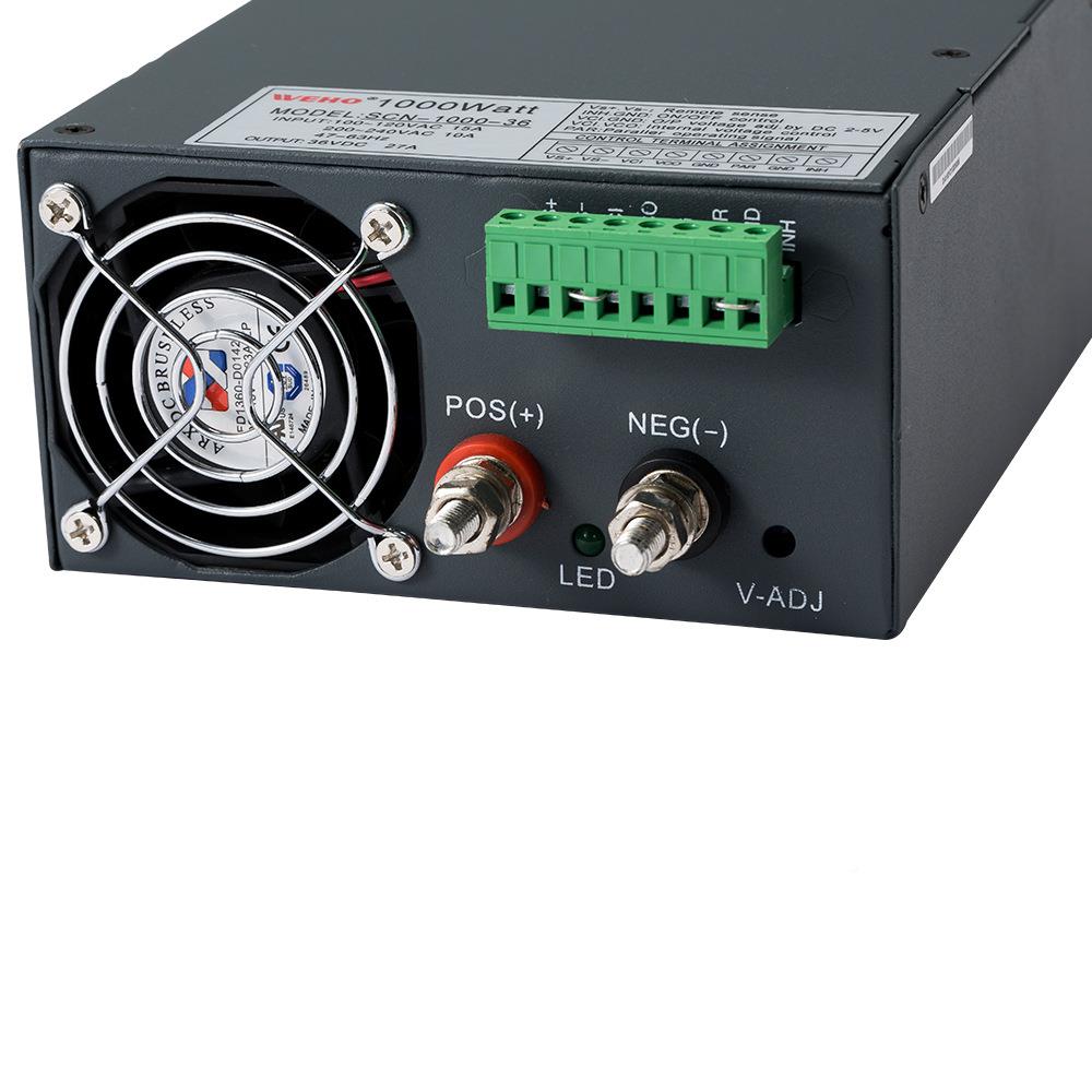 直销100W大1功率开电源SCN-1000-12工139业直流电源2V80A关LED电0