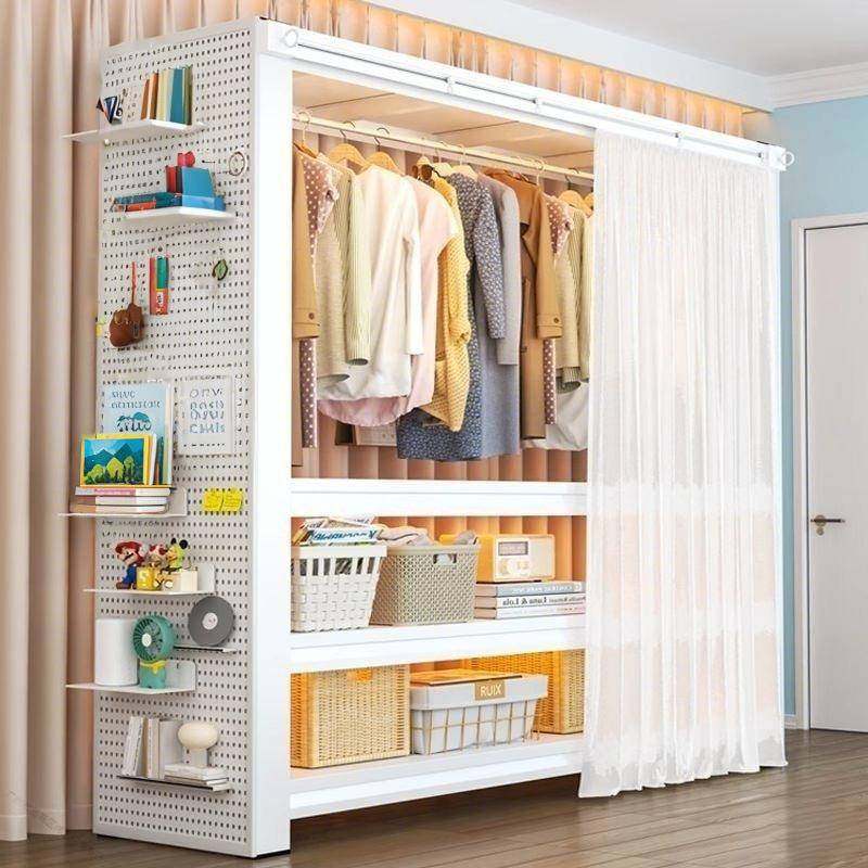 洞洞挂衣板WGA架卧室落地钢制置衣柜简易公寓开放物式衣帽架出架,电子元器件市场,其它元器件,淘宝优惠券,粉丝福利购,淘宝优惠卷