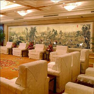 青飞新八骏图世十大传绣名画郎世宁百骏图十hf414字马百图马到成