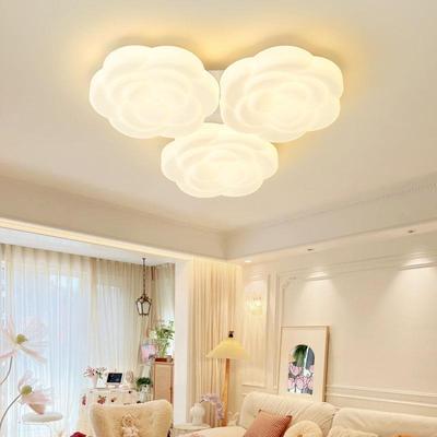 简约奶油风云朵卧RHT-615室吸顶灯过走D廊灯谱全光护道眼客厅儿童