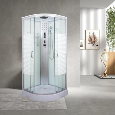 弧成扇形淋浴房玻璃湿隔断门整体浴室集体卫生间干29分离一式冲凉