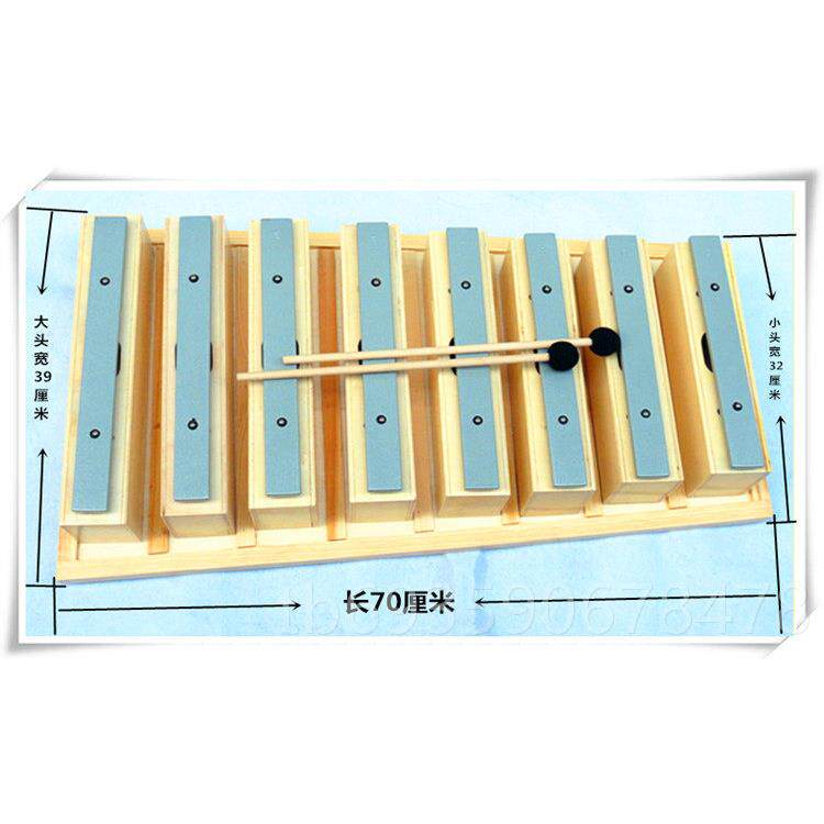 正品包邮 奥尔夫打击红乐器 8音琴 教具音 木音砖 块8音铝板琴八