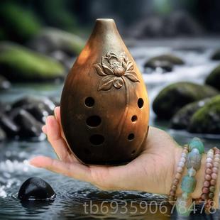 正品 云新满十孔迷你口埙初学者损陨乐器陨埙乐器陶埙笛勋陶陨民族