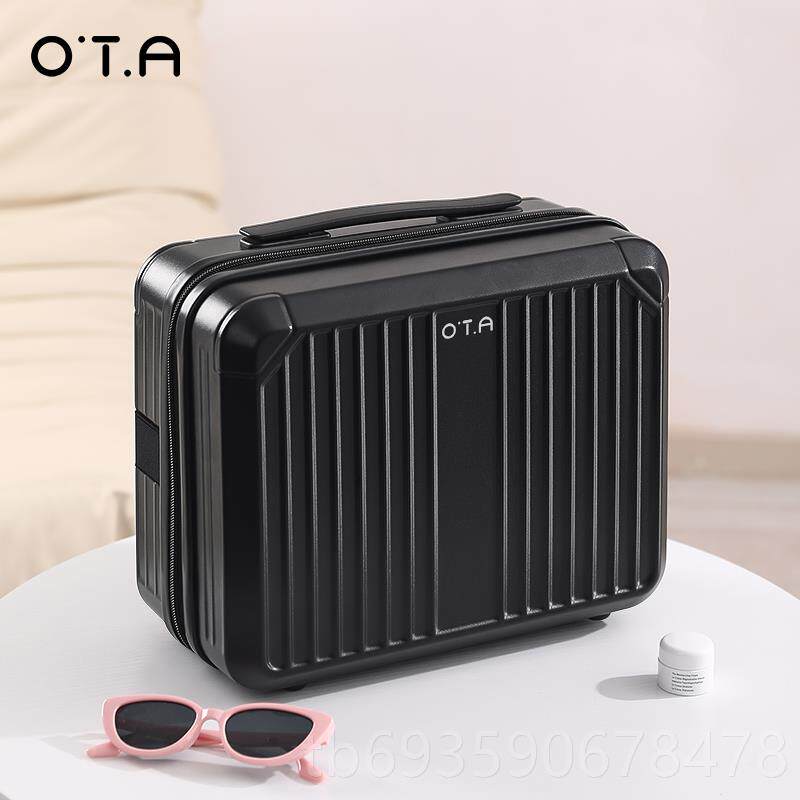 正品OTA14拉寸手提行李箱附加包女登机迷你化妆箱收可纳套杆携式