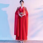 正品 古筝奏成人唱舞台红歌大合团演出服女长裙琶琵二胡演比赛 新款