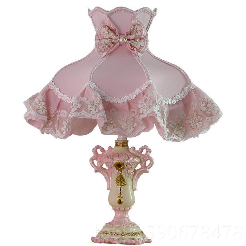 正品欧式卧小室台灯ins少女床头结婚物灯婚房创意复古公主奢礼华