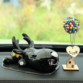 汽车117一摆件车载内饰品小件装 饰路平安台鹿气球车上中控通摆用