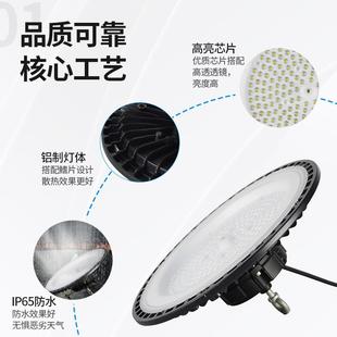 工过认GEJ证系列足瓦ufo矿灯户外水超亮l高ed湾灯厂房仓库天防棚