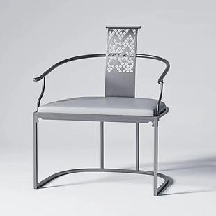 桌轻奢茶椅师个性时尚创意设计椅子大师设计现代简约官人ZZN帽椅