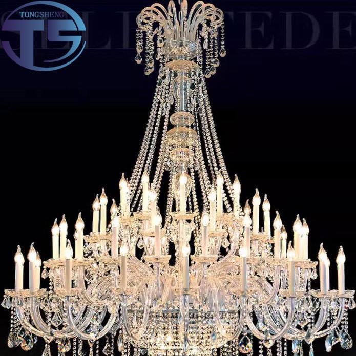 欧式水晶吊灯客厅灯奢别餐厅灯TS-96048复式华墅楼梯长款灯礼婚堂