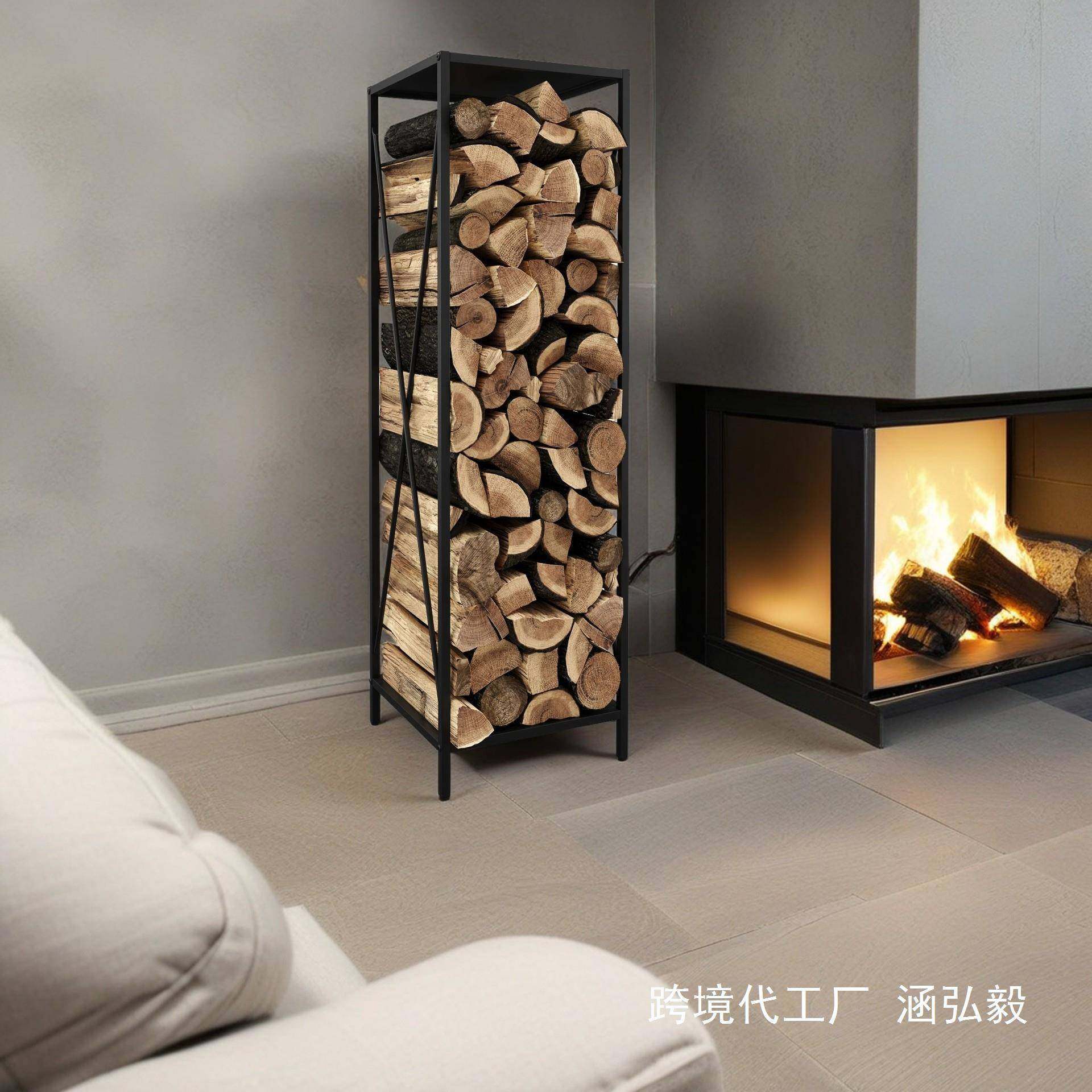 ikhhy10086tok金属框配架壁炉柴火架代t壁炉件现黑色防潮石墨色,商业/办公家具,千层架,淘宝优惠券,粉丝福利购,淘宝优惠卷