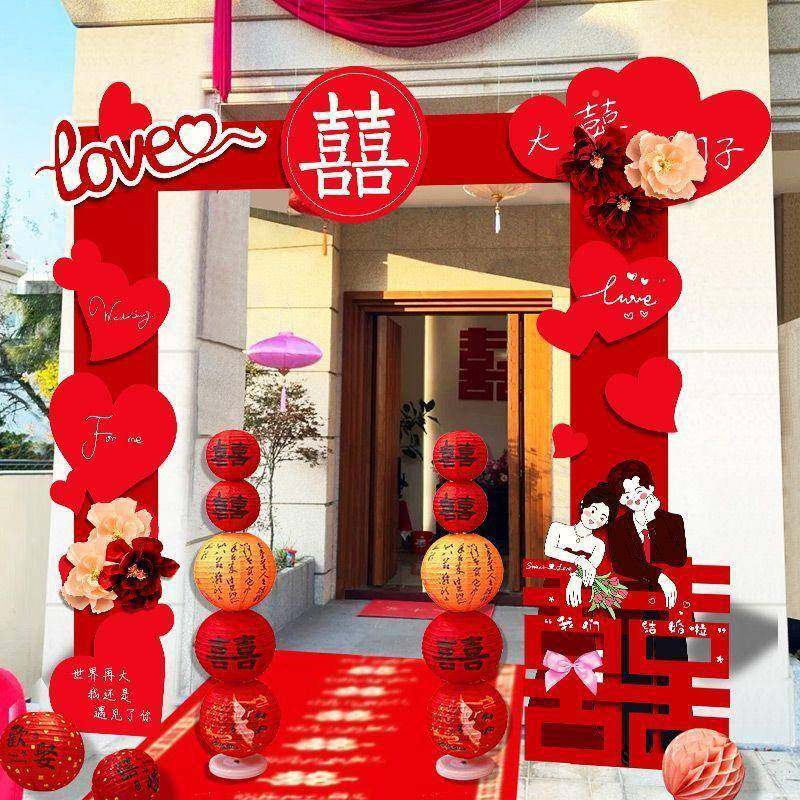 结拱门t农村迎宾立柱室外场景口装饰婚礼门院子婚kM2221212庆路婚,节庆用品/礼品,陪嫁用品套装,淘宝优惠券,粉丝福利购,淘宝优惠卷