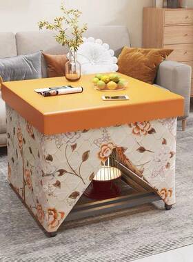 烤桌子家JEK正方形餐桌饭不锈钢多功用能取暖桌火冬季可折叠烤桌