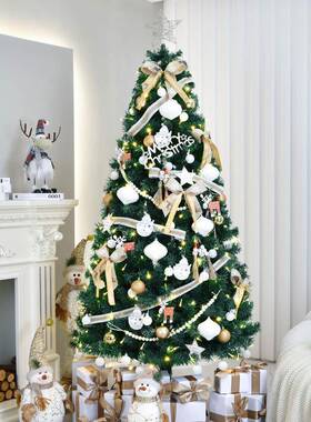 绿仿真圣诞树色套餐装饰橱仿PVC10183真家用高档加密仿树真树窗布