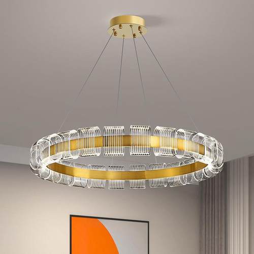 客厅吊灯创意轻艺术圆亚克力473餐厅简奢约现代大气卧环室灯具