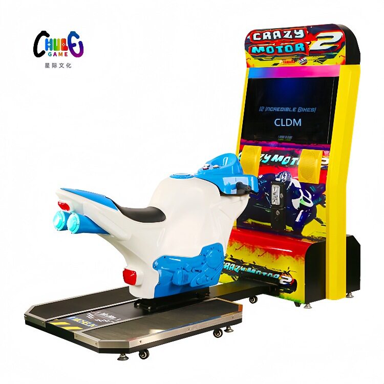 全新32寸单人TT摩托游戏机动漫城儿童乐园大型室内投币赛车FF摩托