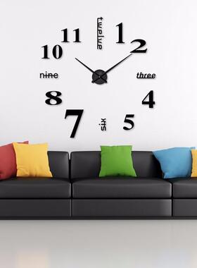 DY欧数式创意客厅挂钟艺钟术钟表家I用简约静音时钟字亚T4215克力