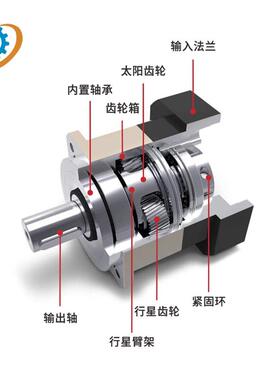 B系伺服电机精密斜齿星行列减速K机步进马达立式齿轮减速KB系列器