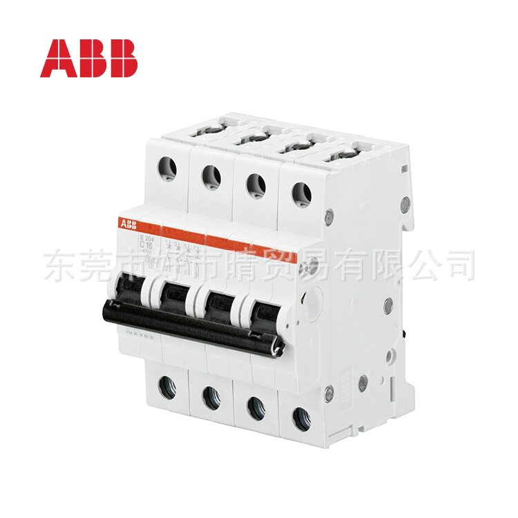 ABB微型断路器小型空气开关SH204C6C10C16C25C32C63四极保护