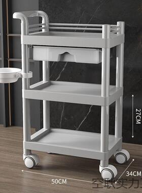 新款小推推车动手推车移置物具架仪器家4k4eBh5b用工车可旋转超派