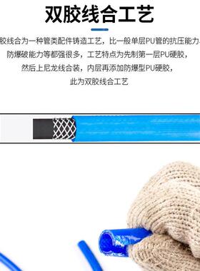 TU压气管P支持来样TPU夹纱290管增高强管聚氨酯夹气纱管高压管
