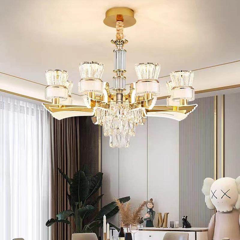 023年新款奢水晶吊灯客厅现代轻简约餐厅灯臂发2光百灯鸟朝319凤,家装灯饰光源,智能吊灯,淘宝优惠券,粉丝福利购,淘宝优惠卷