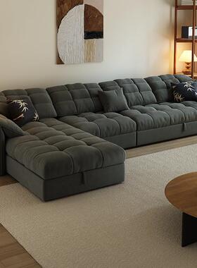 贵妃沙发床两用折叠可收纳布艺沙发客能厅2024可新UIK款多功妃带