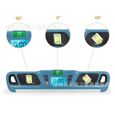 数显水平仪平角度尺水尺EDJ多参数数显角子度尺电坡度仪新款