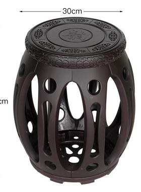 JDO古凳子防古筝便琴凳单人儿童裂轻筝镂空茶室圆凳耐摔