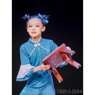 正品儿嘟嘟骑儿童踩舞演出水服表装六一舞马蹈演月光光童忆道具凳