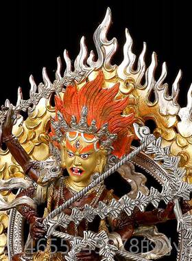 正品明佛母佛黄像密宗铜古色鎏作银居家供奉12寸佛金堂红度母佛像