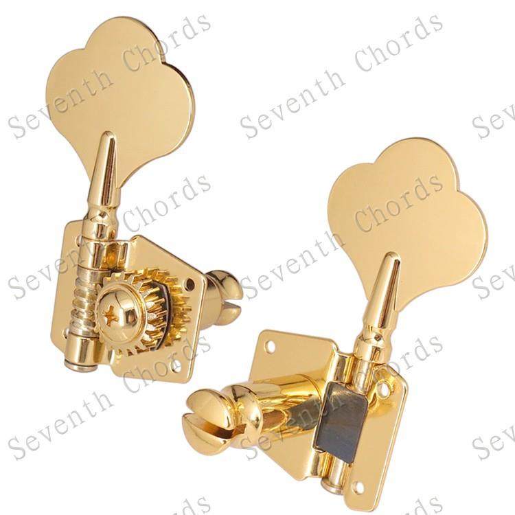 电贝司弦钮扭开放式贝斯琴头旋钮弦准轴Bass上卷弦器5个装金