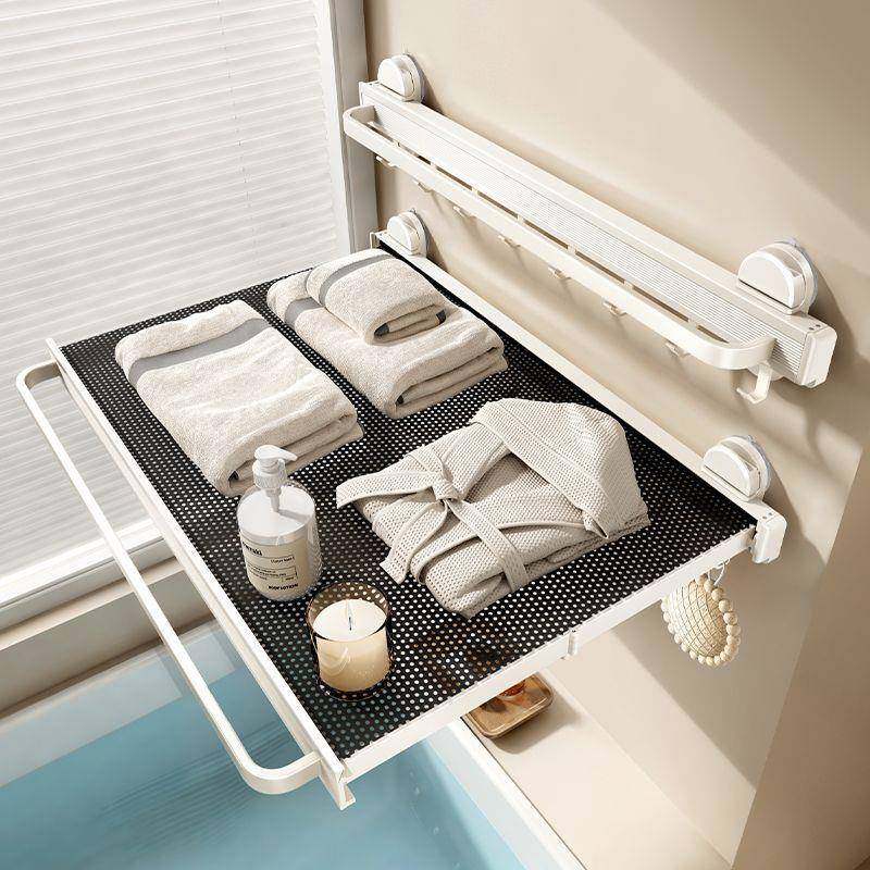 吸盘隐形可伸缩浴巾架卫生间浴室置物架浴室免打孔挂杆架子,家装主材,智能毛巾架/浴巾架,淘宝优惠券,粉丝福利购,淘宝优惠卷