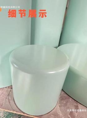 烤漆圆柱商场装饰摆件艺术展台展示台异型圆弧展示台底座直播站台