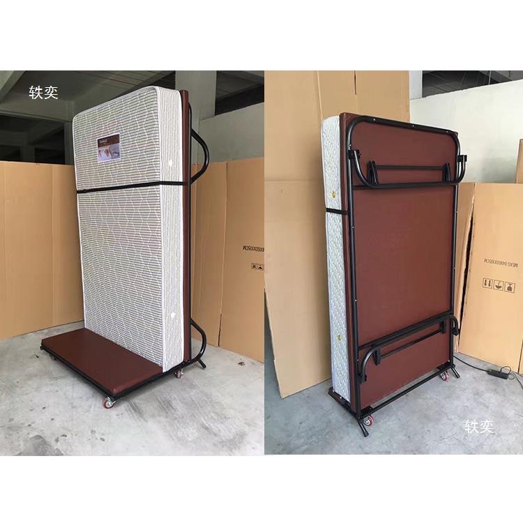 酒店客房豪华立式折叠加床直立式弹簧床垫加厚加固午睡床陪护加床