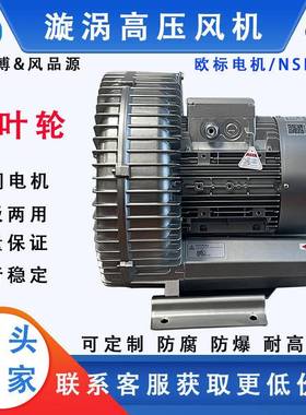 RB91D12.5KW吸料机上料高压风机15KW塑料颗粒真空输送漩涡鼓风机