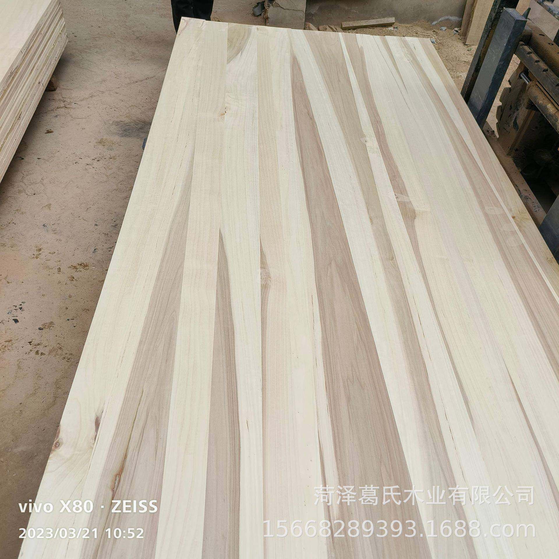 杨木拼板可炭化杨木板家具衣柜大板可定制杨木直拼板