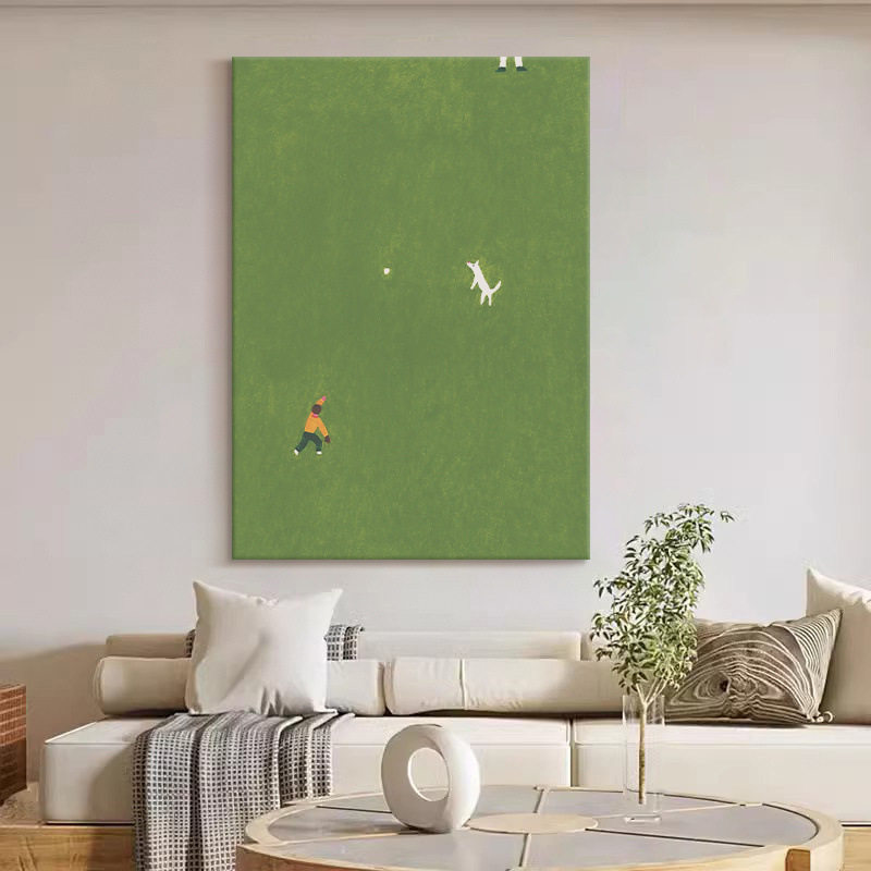 顺丰速发手绘抽象小清新油画