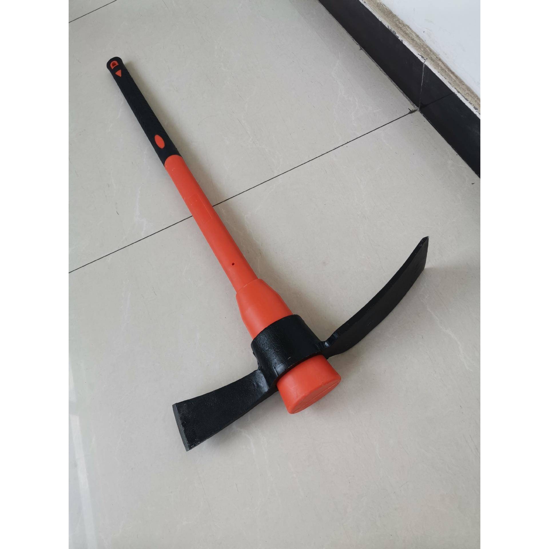 尖扁镐头塑料柄木柄把钢镐两用园艺镐头GARDENTOOLS农用工具